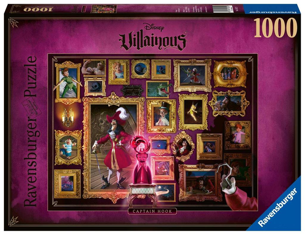 Ravensburger (15022) Disney Villainous Captain Hook, 1000Pc Jigsaw Puzzle - 4005556150229 - CrystalLotus.eu