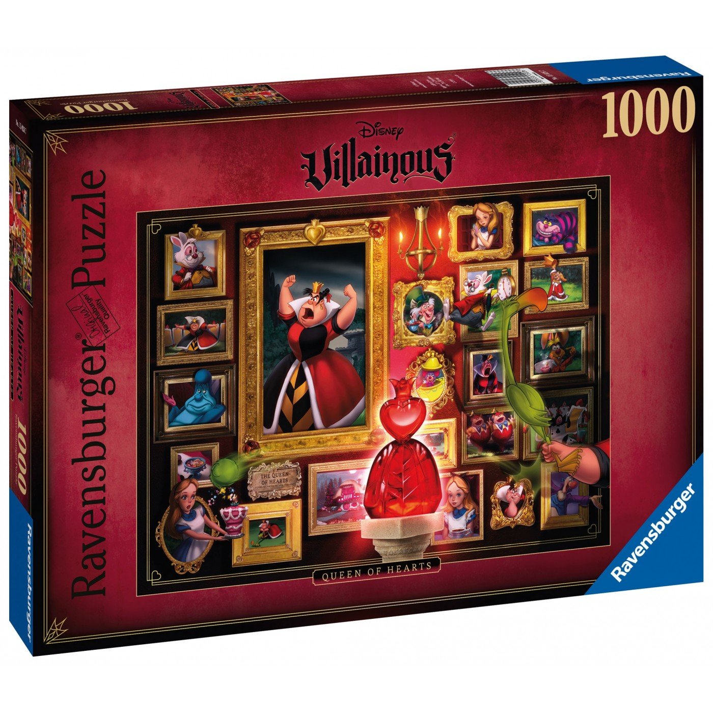 Ravensburger (15026) Disney Villainous Queen Of Hearts, 1000Pc Jigsaw Puzzle - 4005556150267 - CrystalLotus.eu