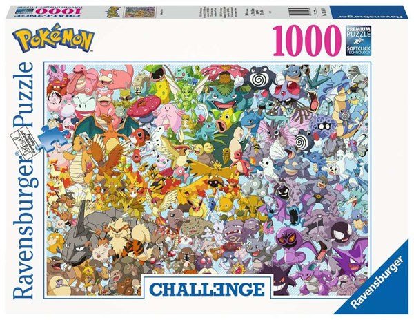 Ravensburger (15166) Pokemon 1000 piece Challenge Jigsaw Puzzle - 4005556151660 - CrystalLotus.eu