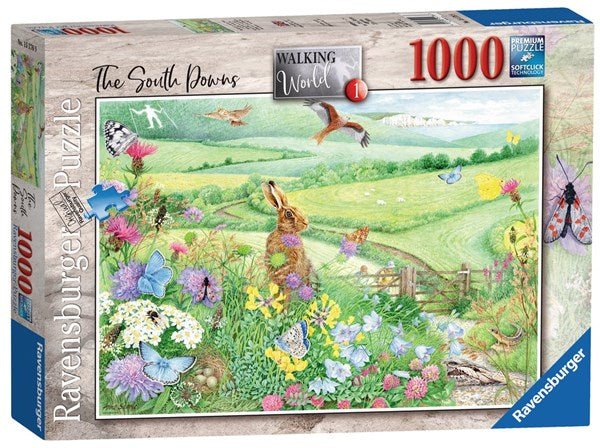 Ravensburger (15176) Walking World No.1 - South Downs 1000 piece Jigsaw Puzzle - 4005556151769 - CrystalLotus.eu