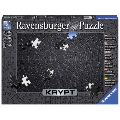 Ravensburger (15260) Krypt - Black Puzzle 736pc - 4005556152605 - CrystalLotus.eu