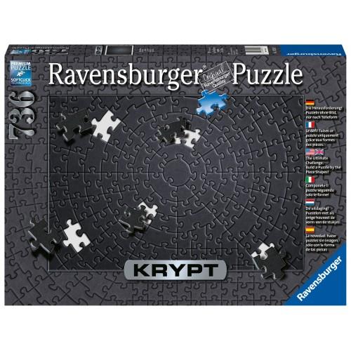 Ravensburger (15260) Puzzle - Krypt Black - 736 piece - 4005556152605 - CrystalLotus.eu