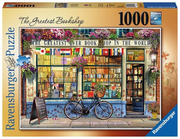 Ravensburger (15337) The Greatest Bookshop 1000 piece Jigsaw Puzzle - 4005556153374 - CrystalLotus.eu