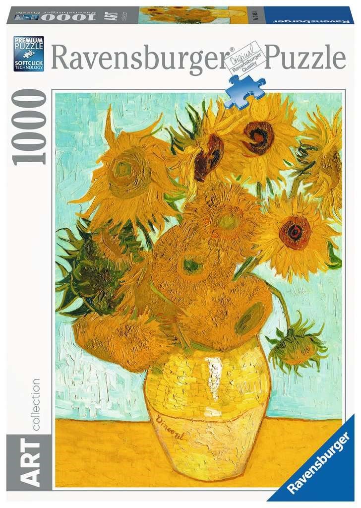 Ravensburger (15805) Vincent van Gogh: &quot;The Sunflowers&quot; - 1000 pieces puzzle - 4005556158058 - CrystalLotus.eu