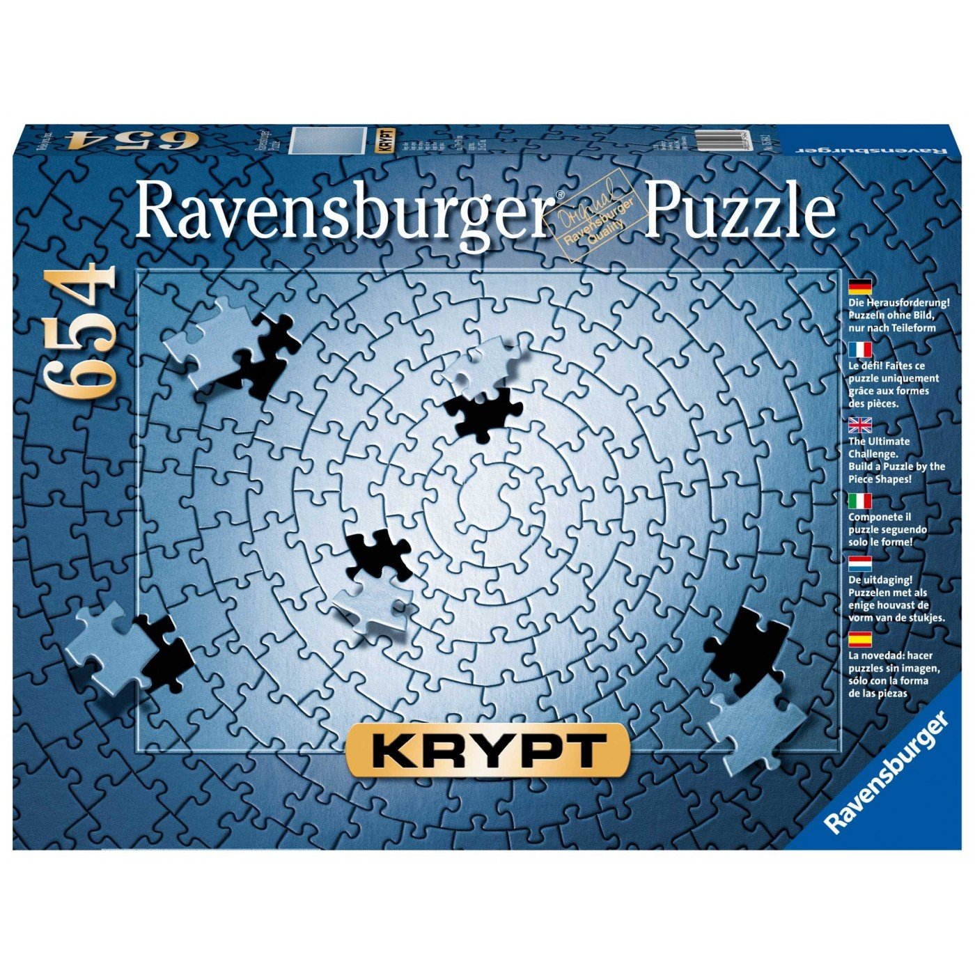 Ravensburger (15964) 654 Pcs Puzzle Krypt Silver - 4005556159642 - CrystalLotus.eu