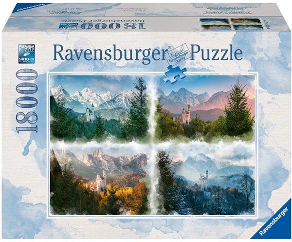 Ravensburger (16137) Castle through the Seasons 18,000 piece Jigsaw Puzzle - 4005556161379 - CrystalLotus.eu