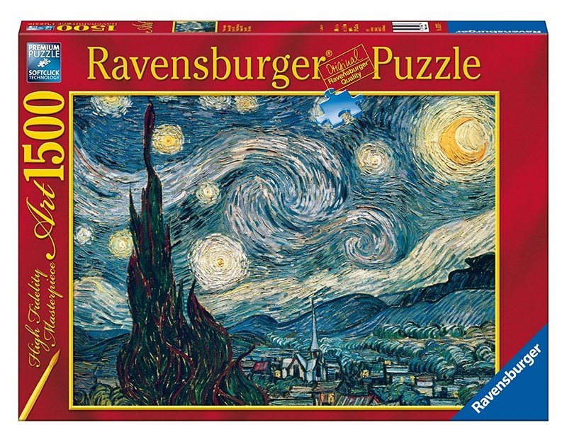 Ravensburger (16207) Vincent van Gogh: &quot;Starry Night&quot; - 1500 pieces puzzle - 4005556162079 - CrystalLotus.eu