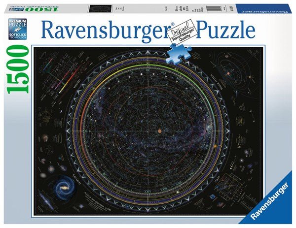 Ravensburger (16213) Map of the Universe 1500 piece Jigsaw Puzzle - 4005556162130 - CrystalLotus.eu