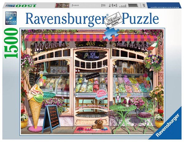 Ravensburger (16221) Ice Cream Shop 1500 piece Jigsaw Puzzle - 4005556162215 - CrystalLotus.eu