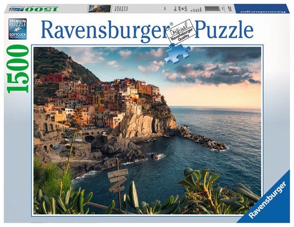 Ravensburger (16227) View of Cinque Terre, Italy 1500 piece Jigsaw Puzzle - 4005556162277 - CrystalLotus.eu