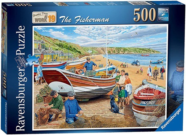 Ravensburger (16414) Happy Days at Work No.19 - The Fisherman 500 piece Jigsaw Puzzle - 4005556164141 - CrystalLotus.eu