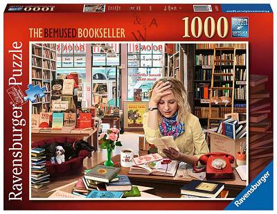 Ravensburger (164189) The Bemused Bookseller 1000 piece Jigsaw Puzzle - 4005556164189 - CrystalLotus.eu