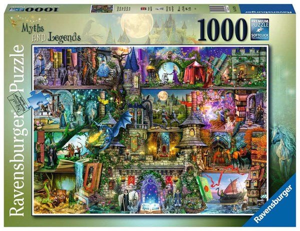 Ravensburger (16479) Myths &amp; Legends 1000 piece Jigsaw Puzzle - 4005556164790 - CrystalLotus.eu