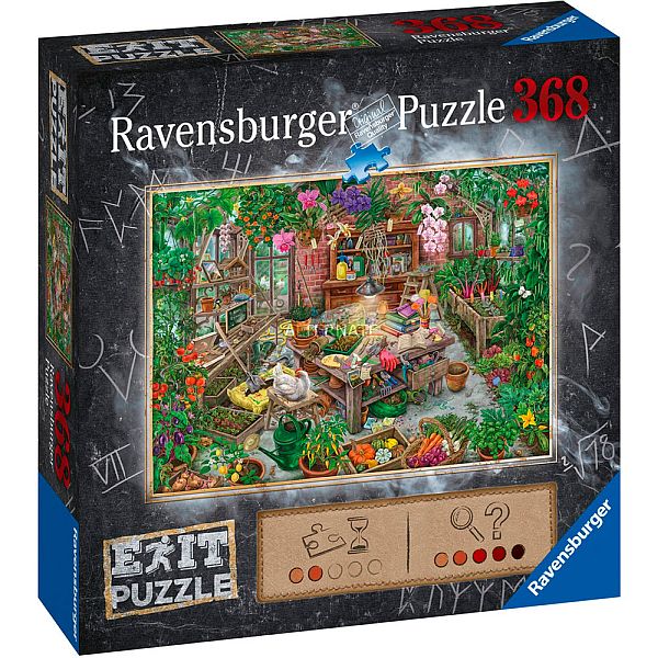 Ravensburger (16483) EXIT Puzzle - Greenhouse - 368pc - 4005556164837 - CrystalLotus.eu