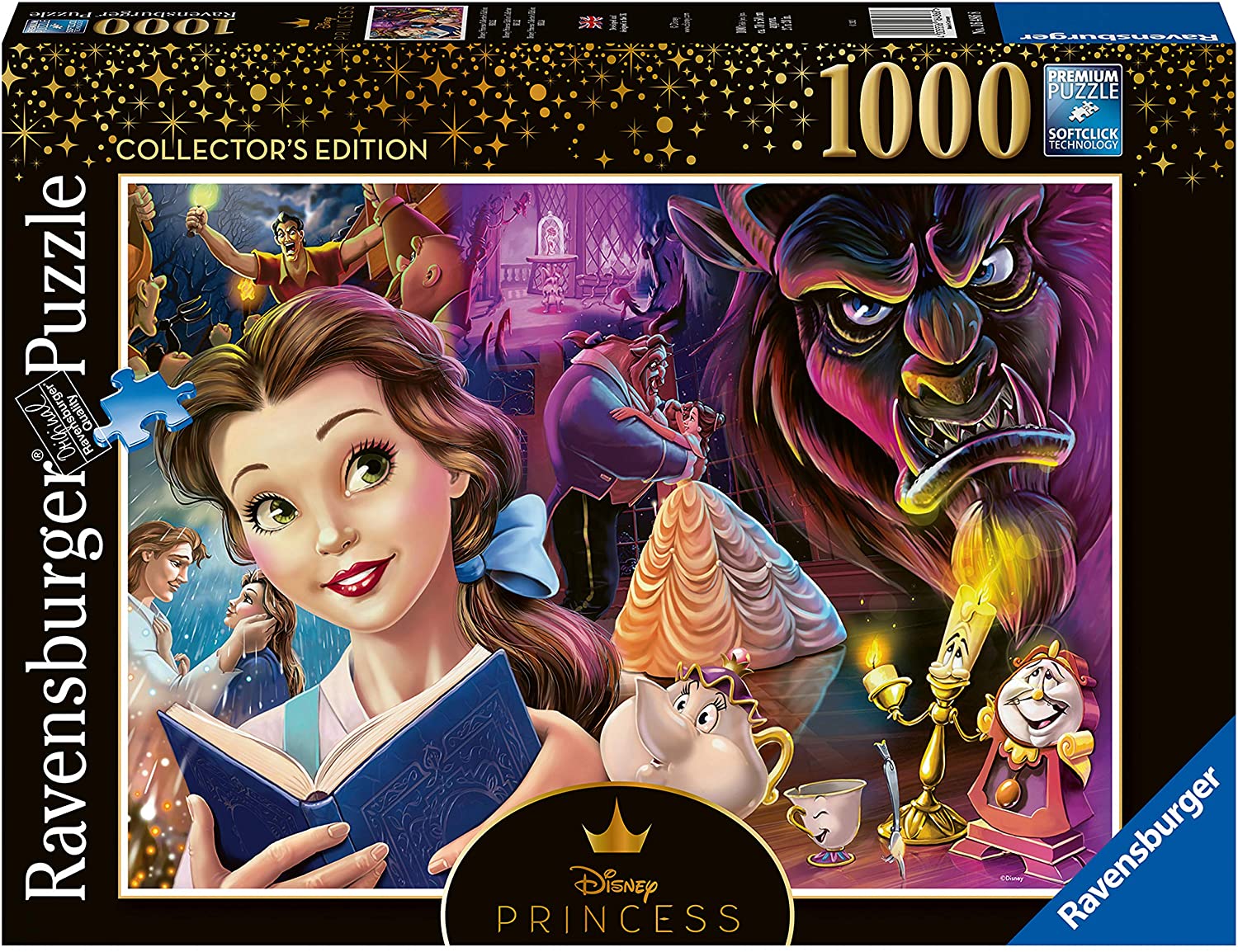 Ravensburger (16486) Disney Princess Heroines No.2 - Beauty &amp; The Beast 1000 piece Jigsaw Puzzle - 4005556164868 - CrystalLotus.eu