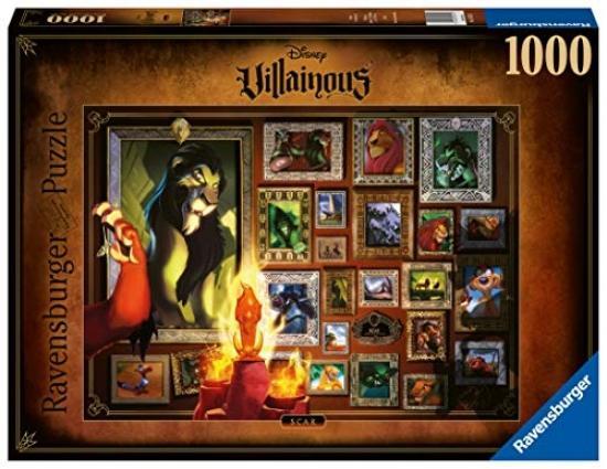 Ravensburger (16524) Puzzle - Scar - Collection Disney Villainous - 1000 piece - 4005556165247 - CrystalLotus.eu