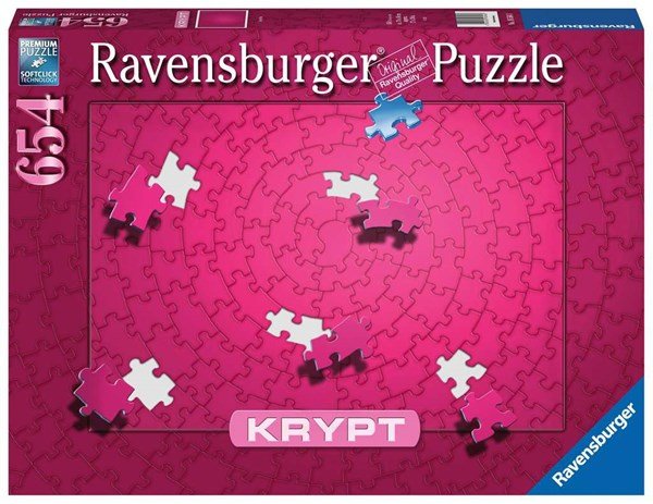 Ravensburger (16564) Krypt Pink 654 piece Jigsaw Puzzle - 4005556165643 - CrystalLotus.eu