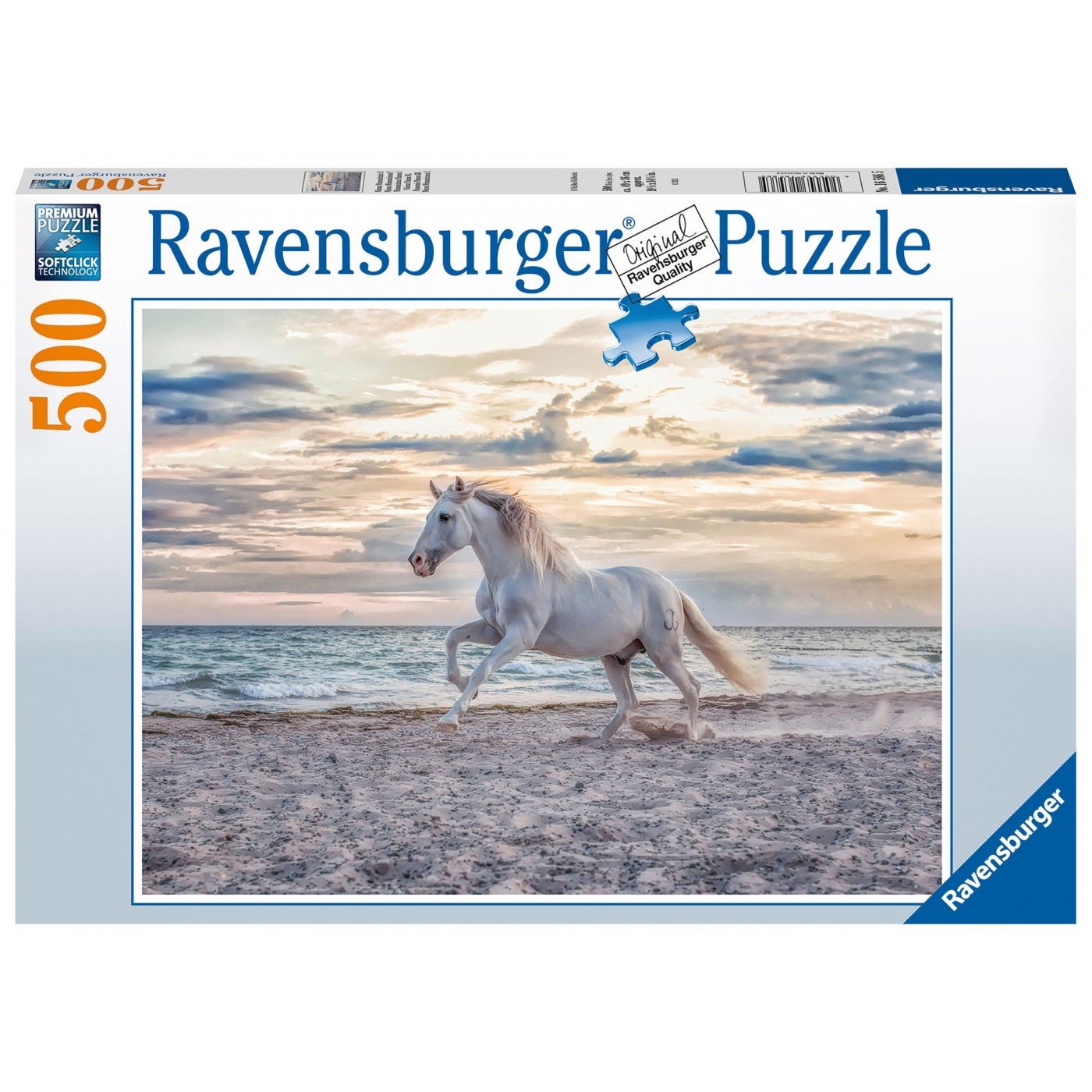 Ravensburger (16586) Puzzle - Horse on the Beach - 500 piece - 4005556165865 - CrystalLotus.eu