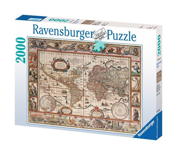 Ravensburger (16633) Map of the World From 1650, 2000 piece Jigsaw puzzle - 4005556166336 - CrystalLotus.eu