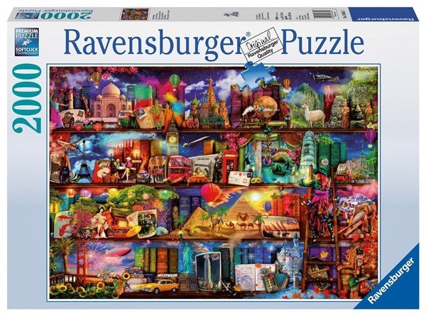 Ravensburger (16685) Travel Shelves, 2000 piece Jigsaw puzzle - 4005556166855 - CrystalLotus.eu