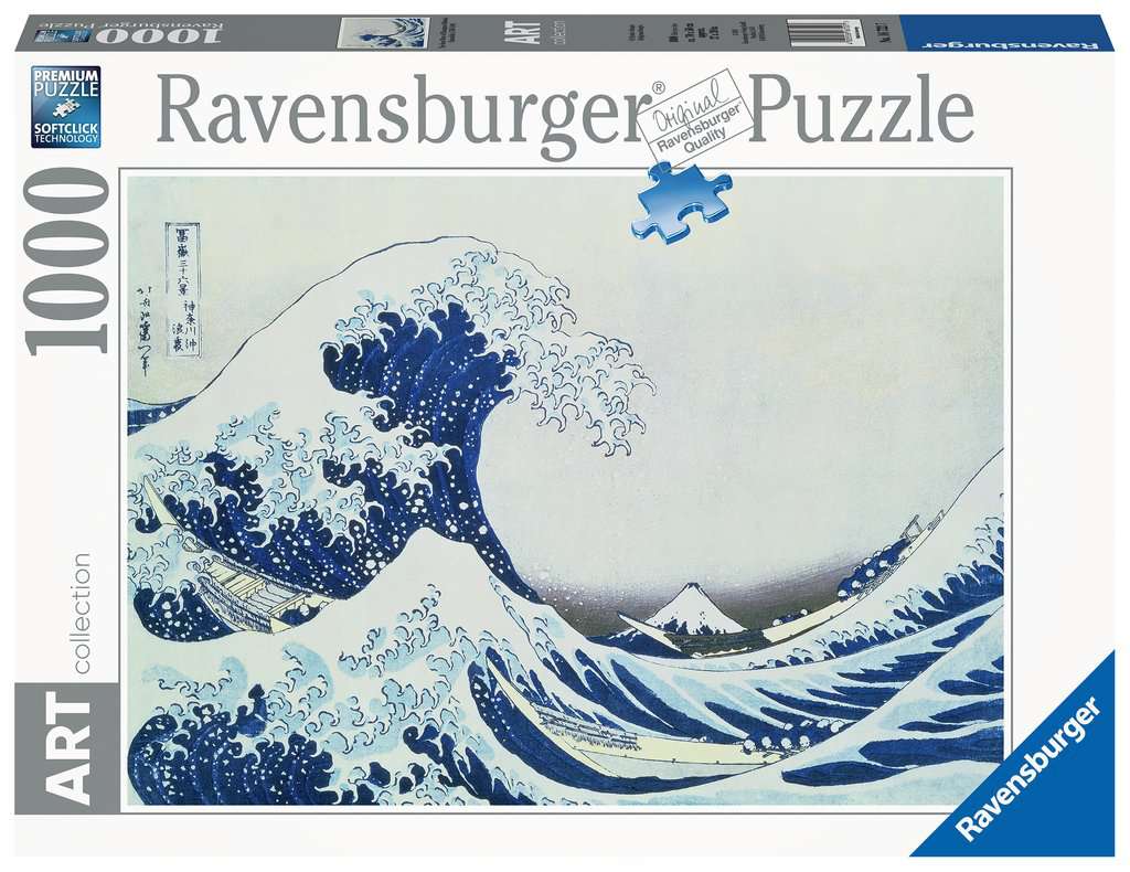 Ravensburger (16722) Hokusai Great Wave off Kanagawa 1000pc - 4005556167227 - CrystalLotus.eu