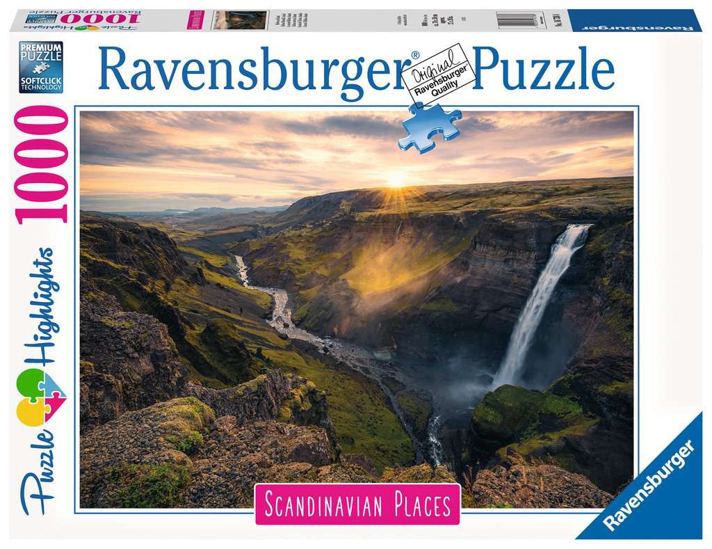 Ravensburger (16738) Haifoss Waterfall, Iceland 1000pc - 4005556167388 - CrystalLotus.eu