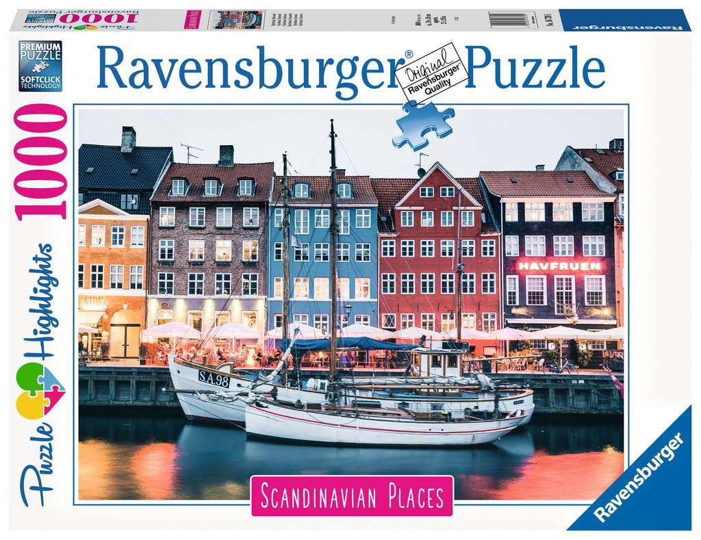 Ravensburger (16739) Copenhagen, Denmark 1000pc - 4005556167395 - CrystalLotus.eu