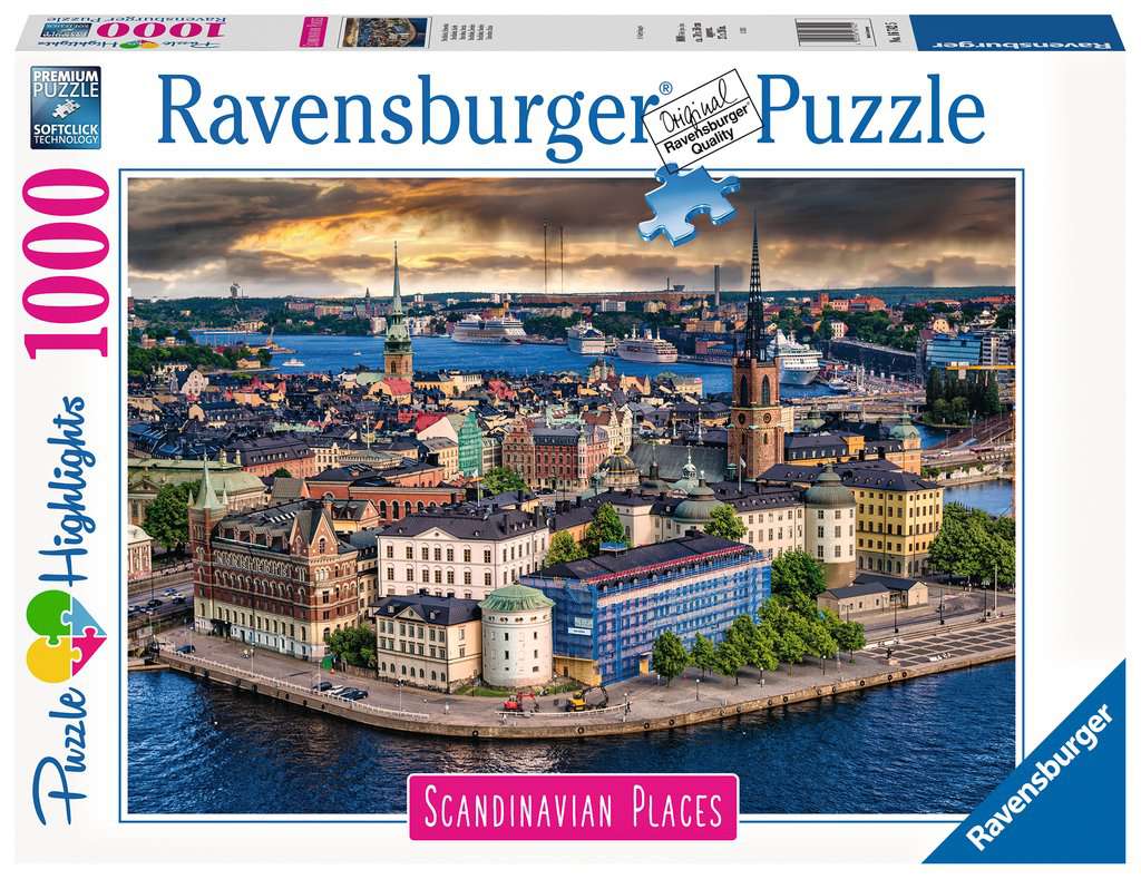 Ravensburger (16742) Stockholm Sweden 1000pc - 4005556167425 - CrystalLotus.eu