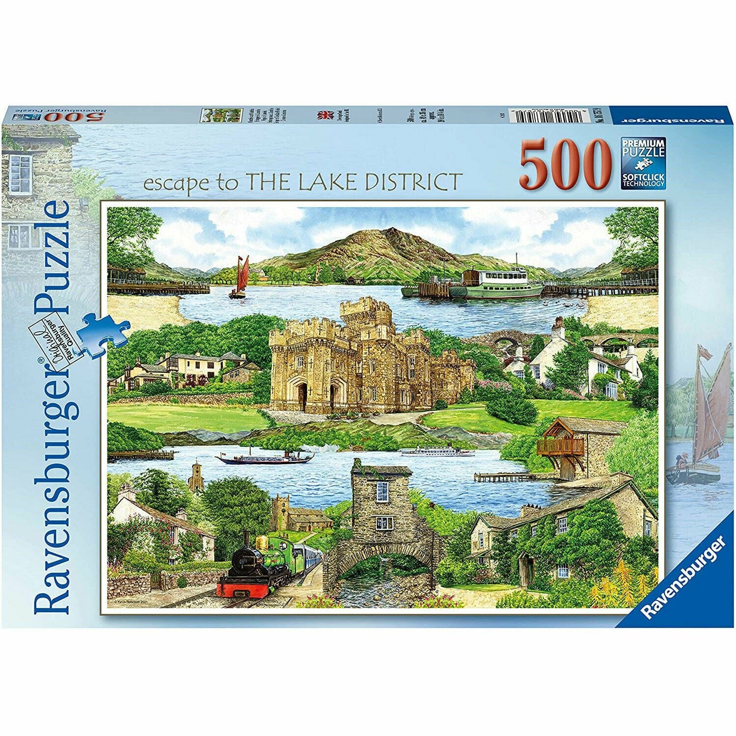 Ravensburger (16757) Escape to The Lake District 500 piece Jigsaw Puzzle - 4005556167579 - CrystalLotus.eu