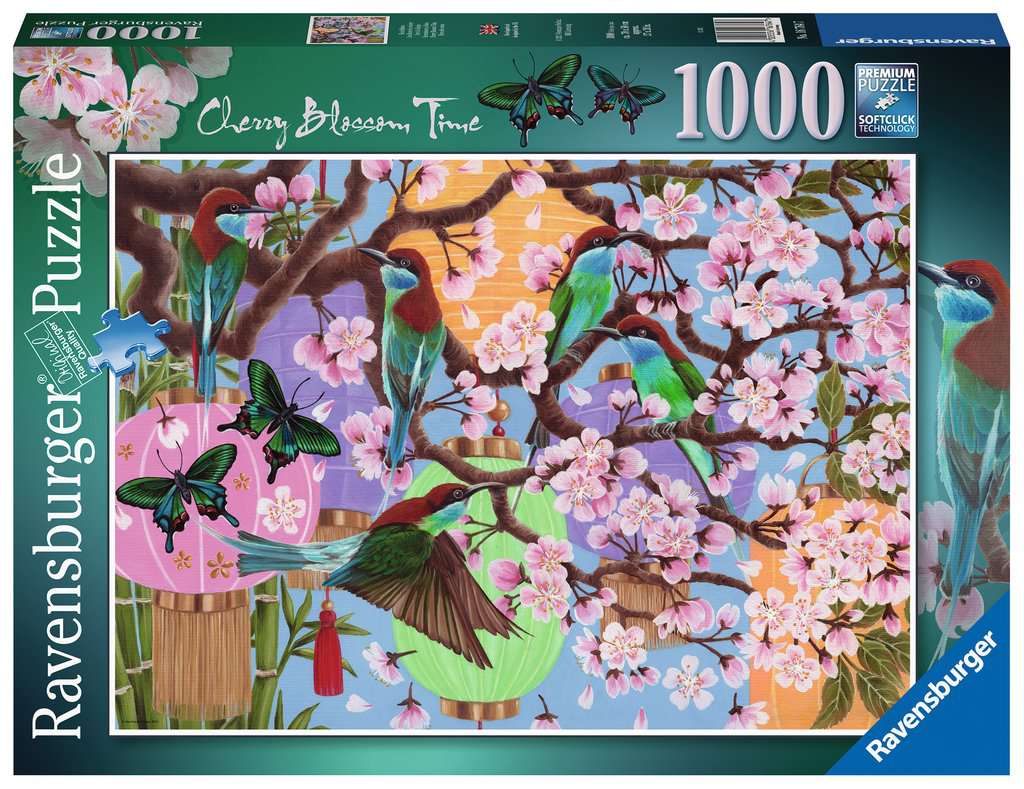 Ravensburger (16764) Cherry Blossom Time 1000 piece Jigsaw Puzzle - 4005556167647 - CrystalLotus.eu