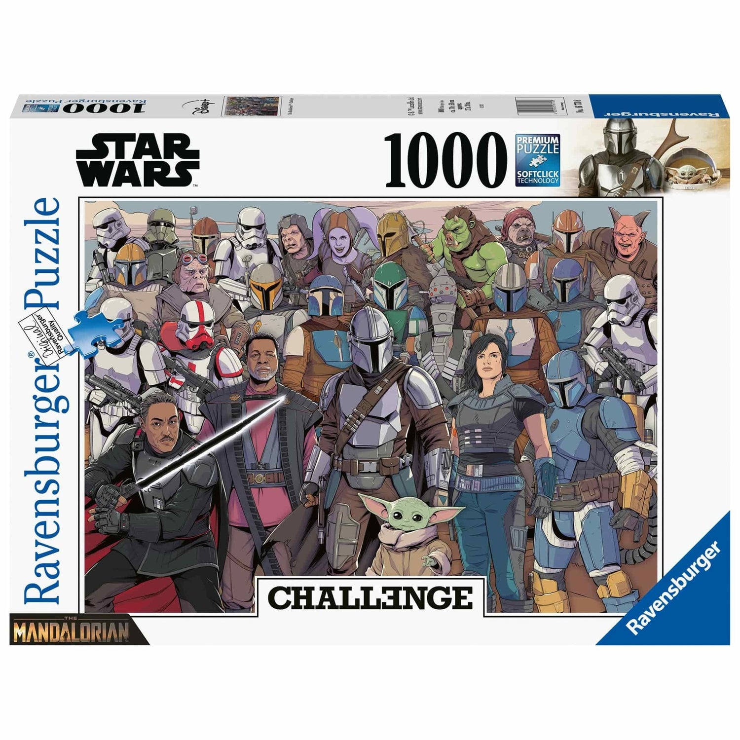 Ravensburger (16770) Challenge Puzzle - Baby Yoda - 1000pc - 4005556167708 - CrystalLotus.eu