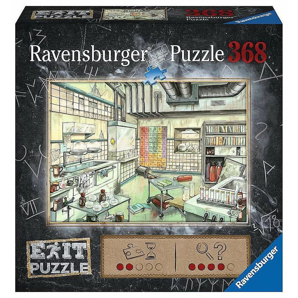 Ravensburger (16783) Puzzle - Exit Puzzle - The Lab - 368 piece - 4005556167838 - CrystalLotus.eu