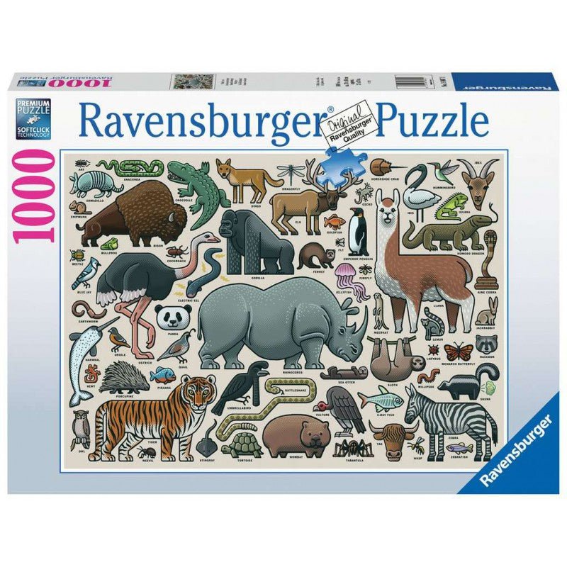 Ravensburger (16807) You Wild Animal 1000 piece Jigsaw Puzzle - 4005556168071 - CrystalLotus.eu