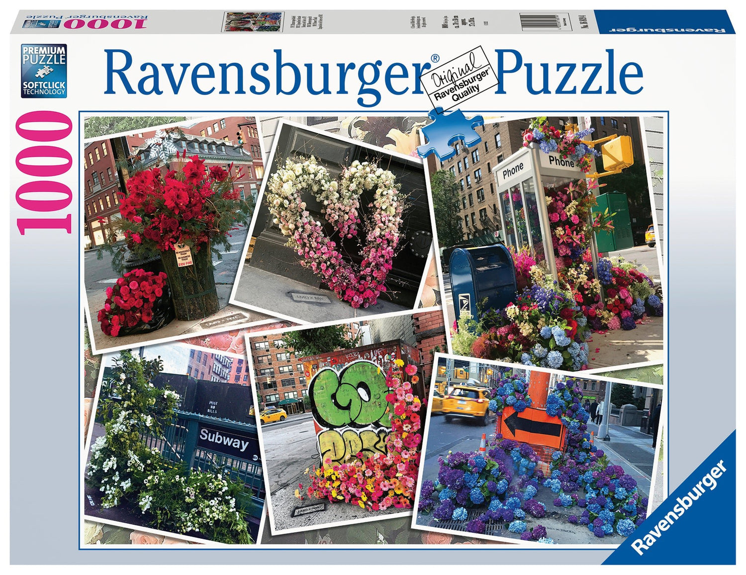 Ravensburger (16819) New York City Flower Flash 1000 piece Jigsaw Puzzle - 4005556168194 - CrystalLotus.eu