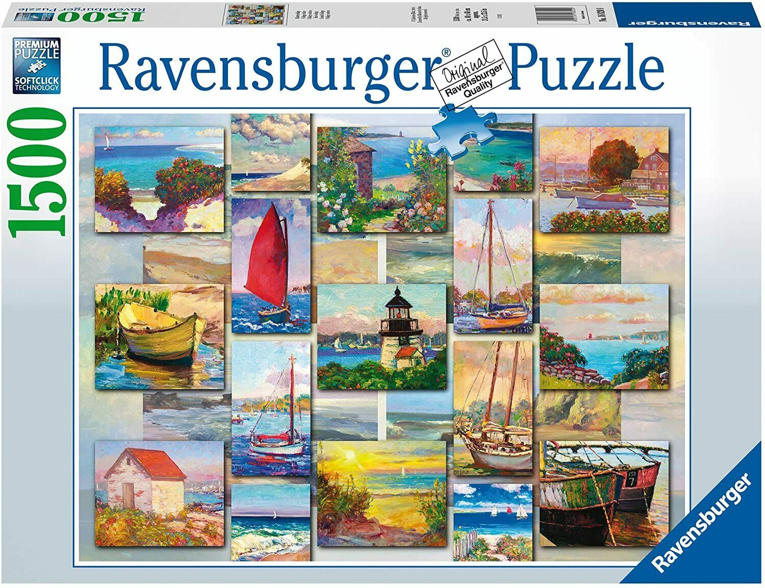 Ravensburger (168200) Coastal Collage 1500 piece Jigsaw Puzzle - 4005556168200 - CrystalLotus.eu