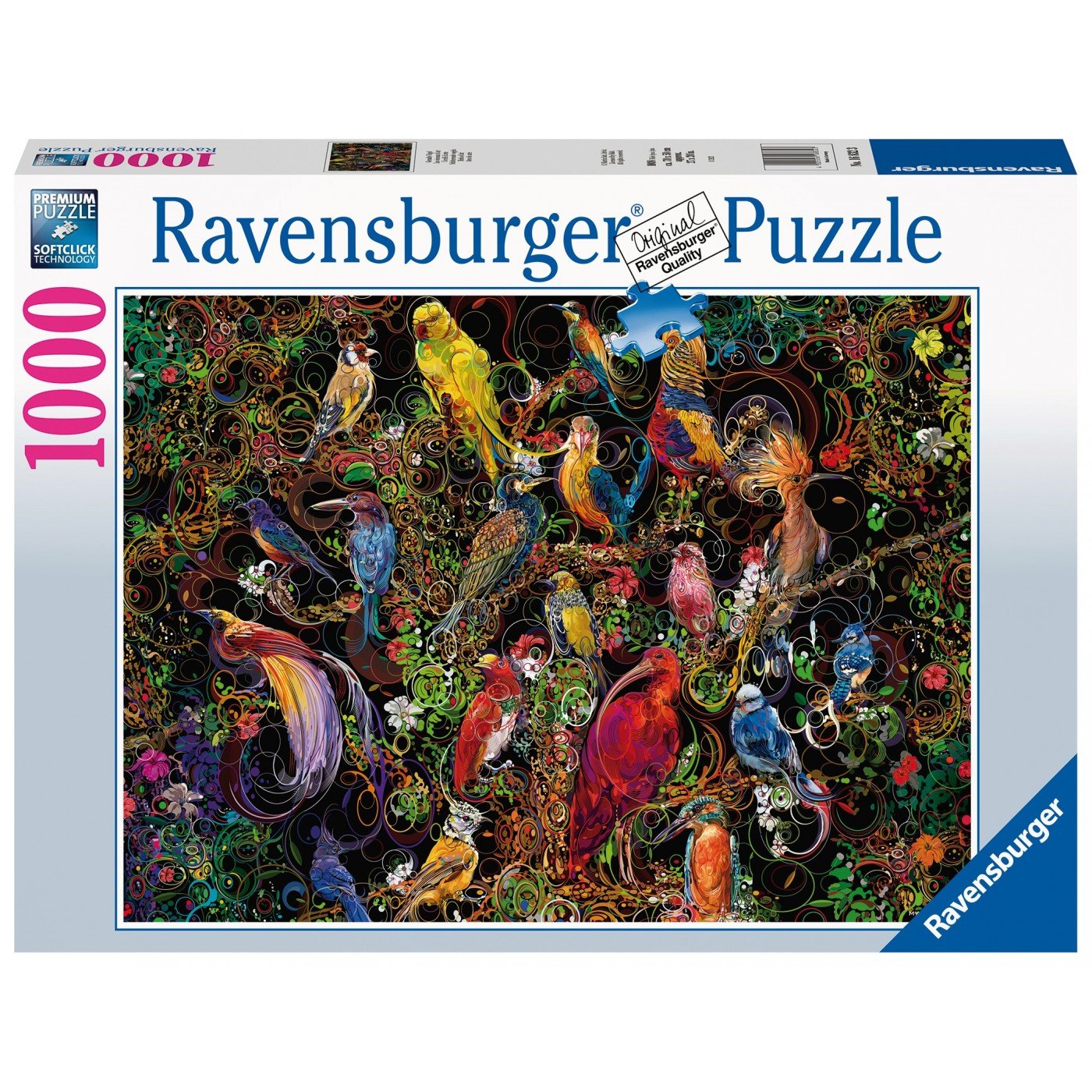 Ravensburger (16832) 1000 Pcs Puzzle Birds Of Art - 4005556168323 - CrystalLotus.eu