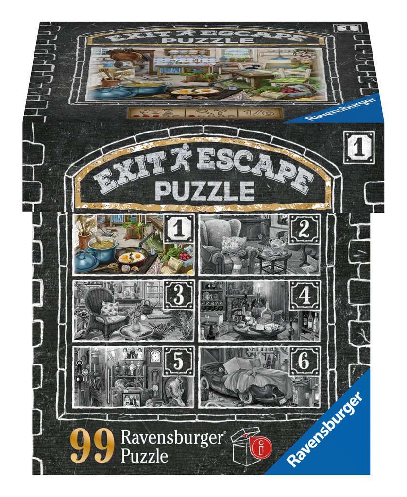 Ravensburger (16877) EXIT Puzzle - The Kitchen - 99 piece - 4005556168774 - CrystalLotus.eu