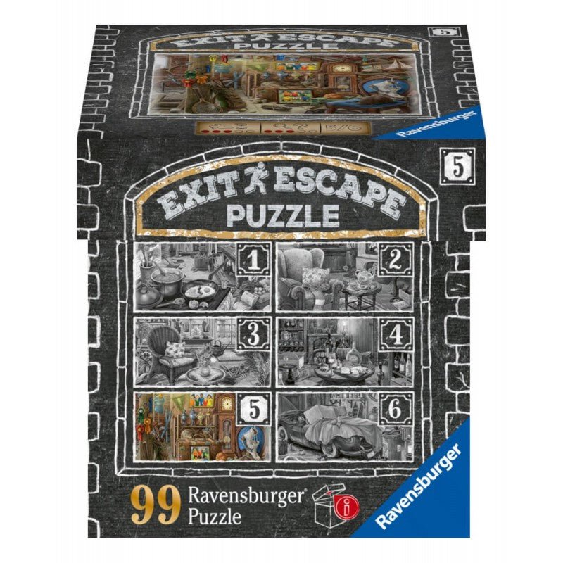 Ravensburger (16881) EXIT Puzzle - In the Manor Living Room 5 - 99pc - 4005556168811 - CrystalLotus.eu