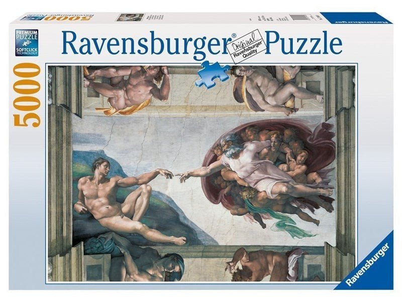 Ravensburger (17408) Michelangelo: &quot;The Creation of Adam&quot; - 5000 pieces puzzle - 4005556174089 - CrystalLotus.eu