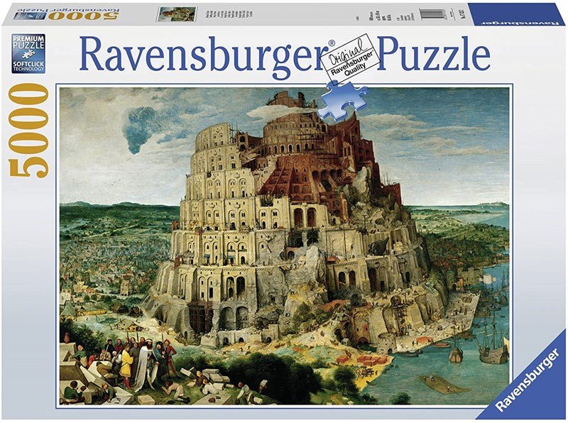 Ravensburger (17423) Pieter Brueghel the Elder: &quot;The Tower of Babel&quot; - 5000 pieces puzzle - 4005556174232 - CrystalLotus.eu