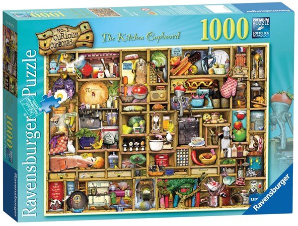 Ravensburger (19107) The Curious Cupboard No.1 - The Kitchen Cupboard, 1000 piece Jigsaw Puzzle - 4005556191079 - CrystalLotus.eu