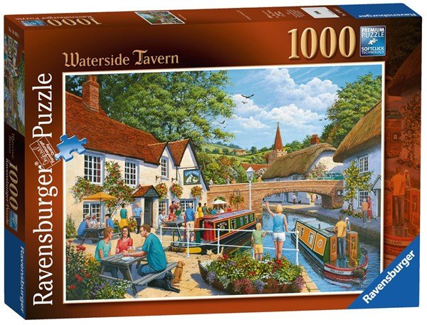 Ravensburger (19695) Waterside Tavern, 1000 piece Jigsaw Puzzles - 4005556196951 - CrystalLotus.eu