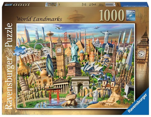 Ravensburger (19798) World Landmarks, 1000 piece Jigsaw Puzzle - 4005556197989 - CrystalLotus.eu