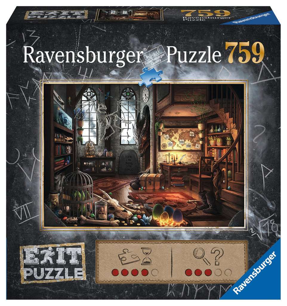 Ravensburger (19954) EXIT Puzzle - Dragon Laboratory - 759pc - 4005556199549 - CrystalLotus.eu