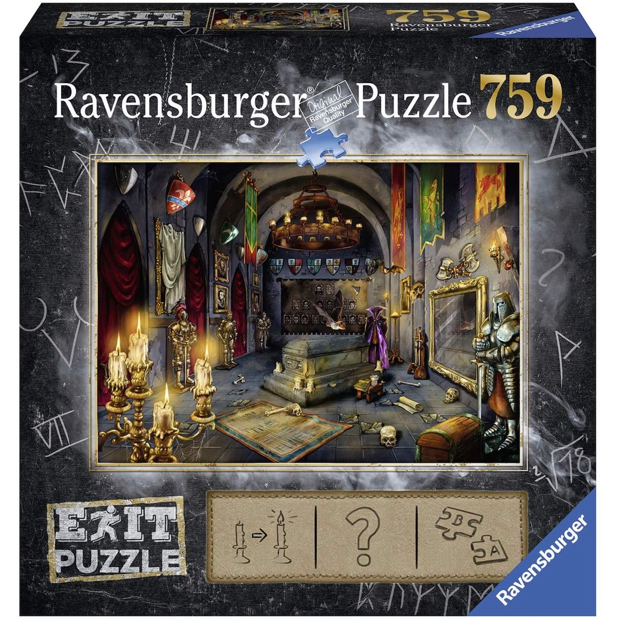 Ravensburger (19955) EXIT Puzzle - Vampire Castle - 759pc - 4005556199556 - CrystalLotus.eu