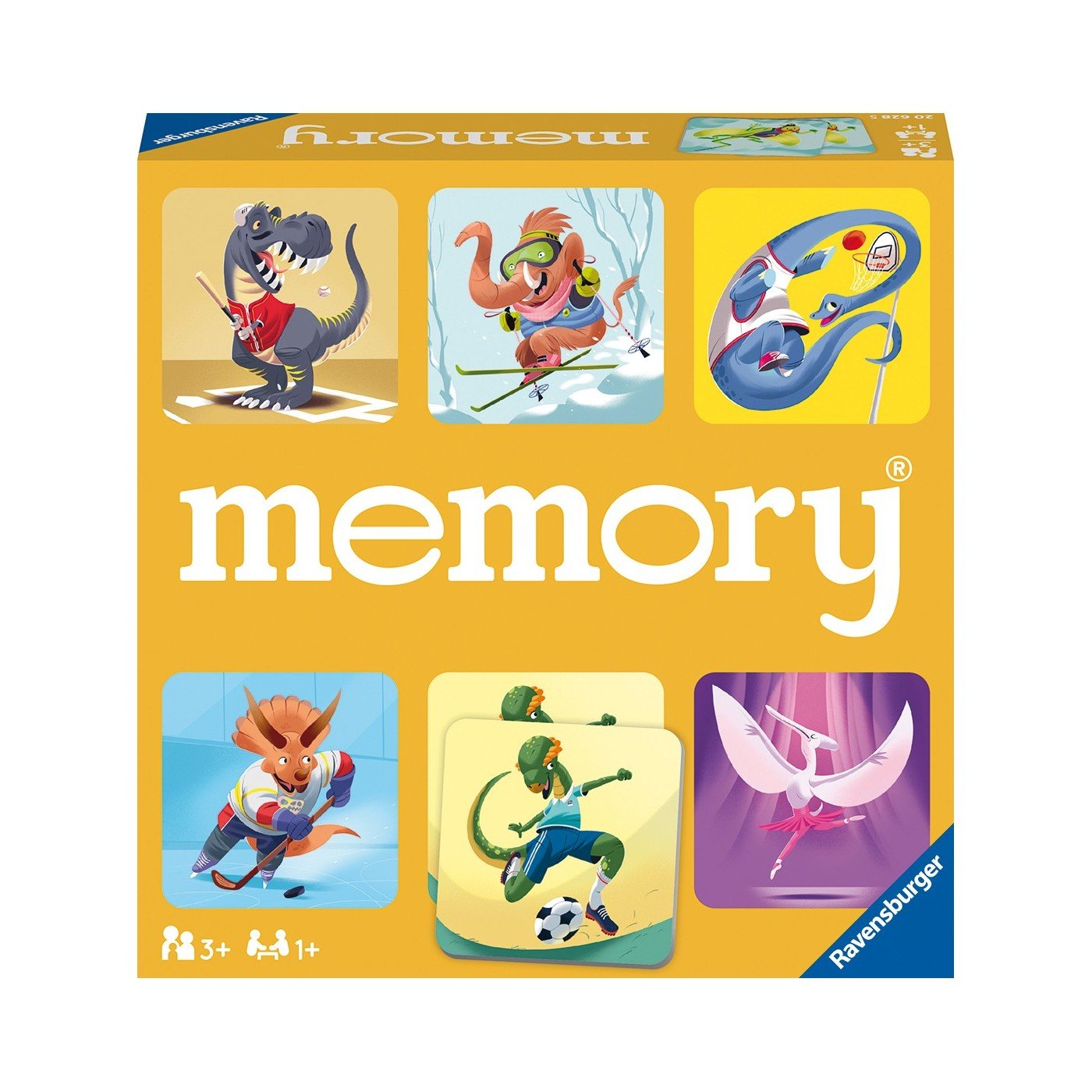 Ravensburger (20628) Memory Game Dinosaur Sports - 4005556206285 - CrystalLotus.eu