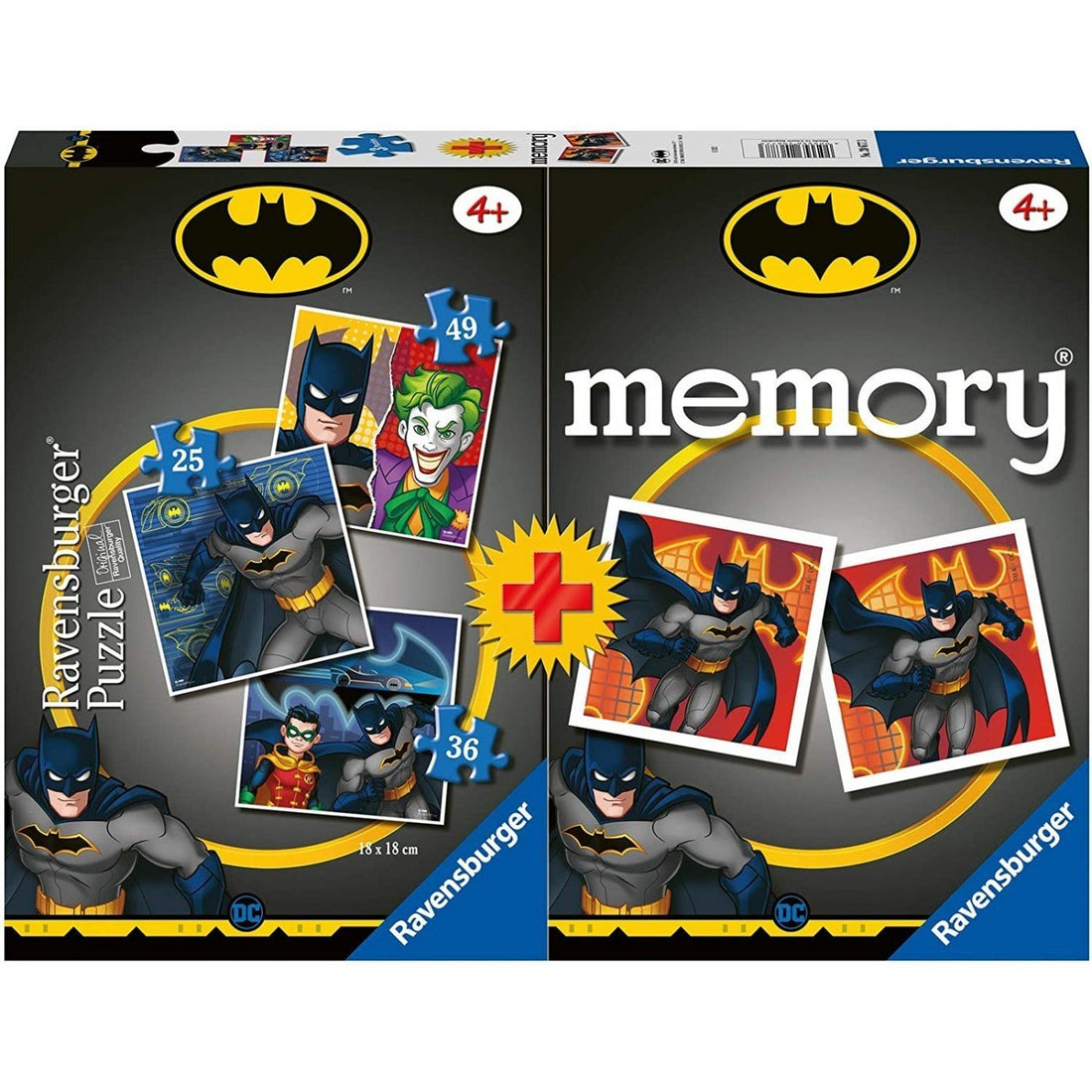 Ravensburger (20677) Memory + 3 Puzzles Batman - 4005556206773 - CrystalLotus.eu