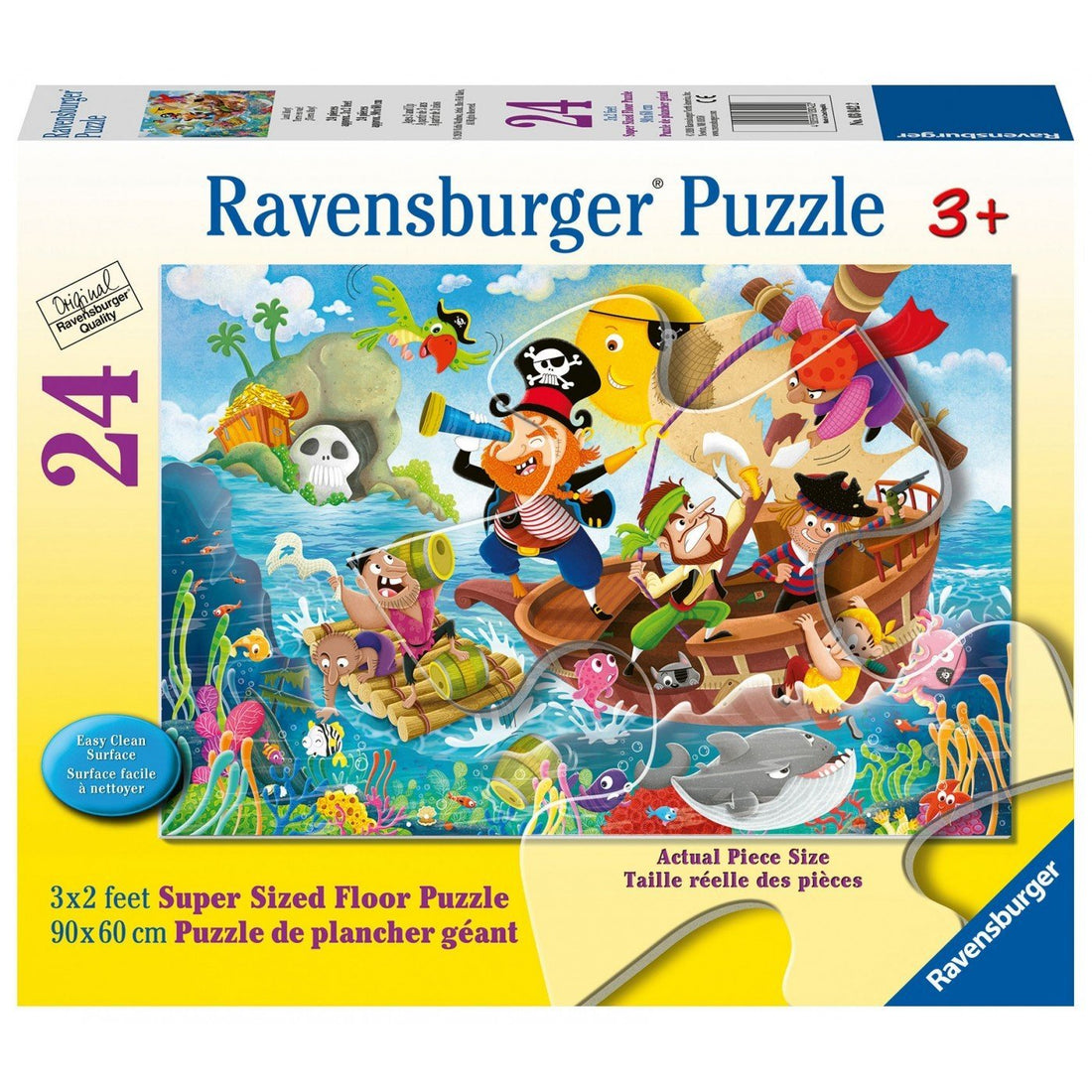 Ravensburger (3042) Floor Puzzle 24 Pieces Pirates - 4005556030422 - CrystalLotus.eu