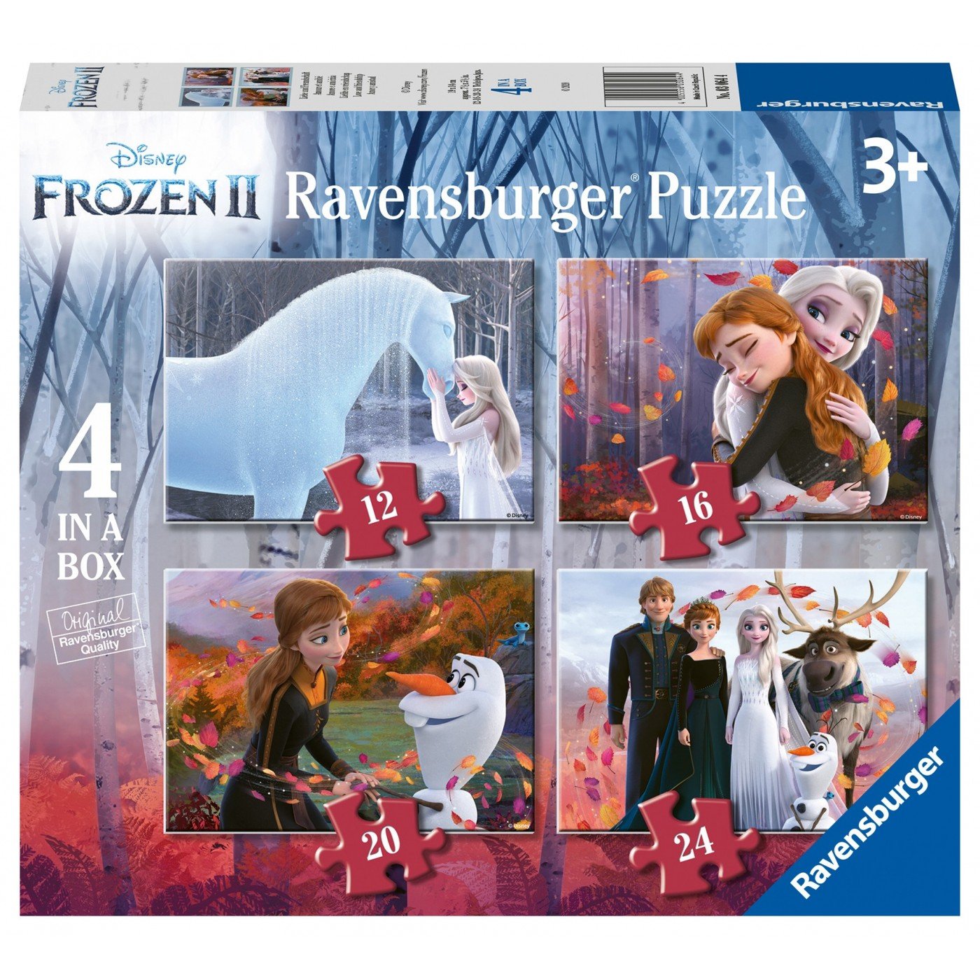 Ravensburger (3064) 4 In A Box Puzzle Frozen II - 4005556030644 - CrystalLotus.eu