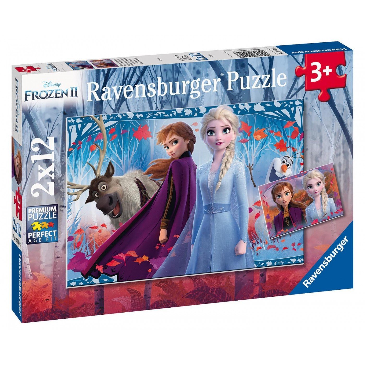 Ravensburger (5009) Disney Frozen II Puzzle 2X12 Pieces - 4005556050093 - CrystalLotus.eu